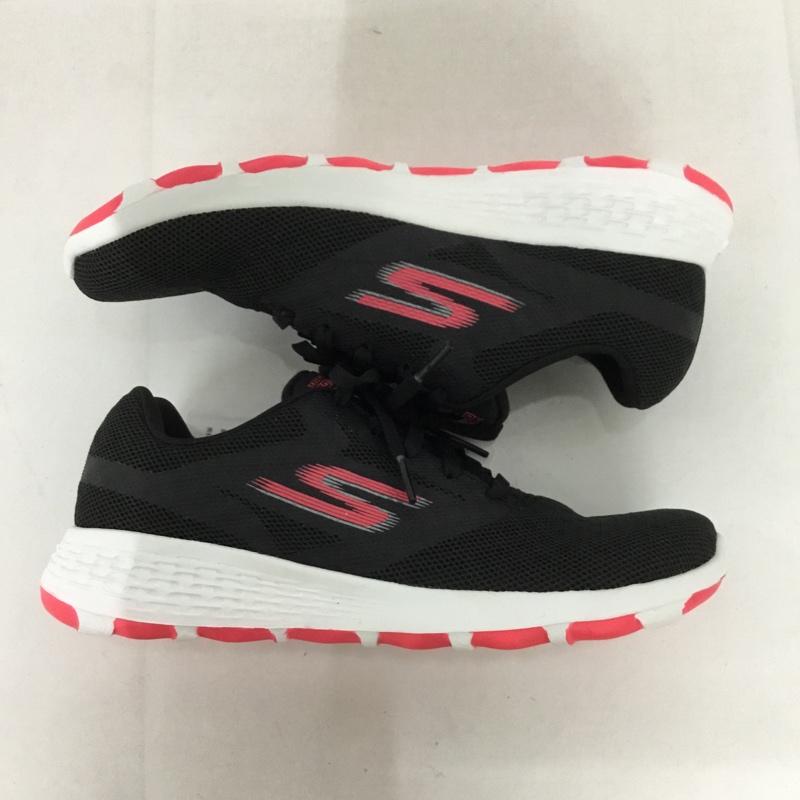 スケッチャーズ SKECHERS スニーカー スニーカー 15651 BKHP GO WALK COOL 23cm 箱有 23.0cm ロゴ、文字 黒 / ブラック / X 白 / ホワイト / X 桃 / ピンク /  レディース USED 古着 中古 10128144