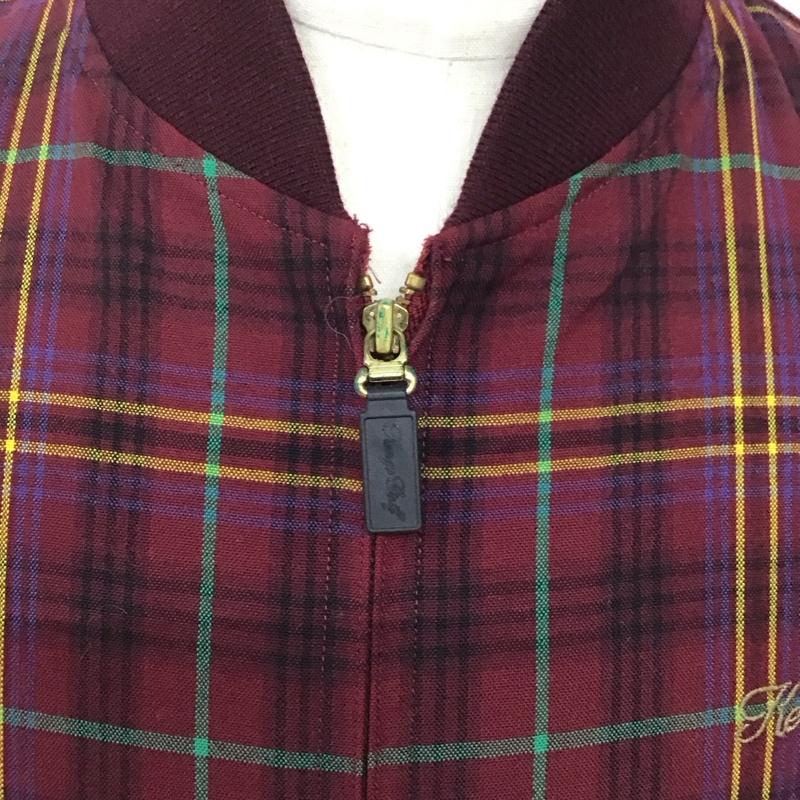 ケンゾー KENZO ジャケット、上着 ジャンパー、ブルゾン KENZO GOLF 2 チェック X ロゴ、文字 えんじ / ワインレッド / X マルチカラー / マルチカラー /  メンズ USED 古着 中古 10128145