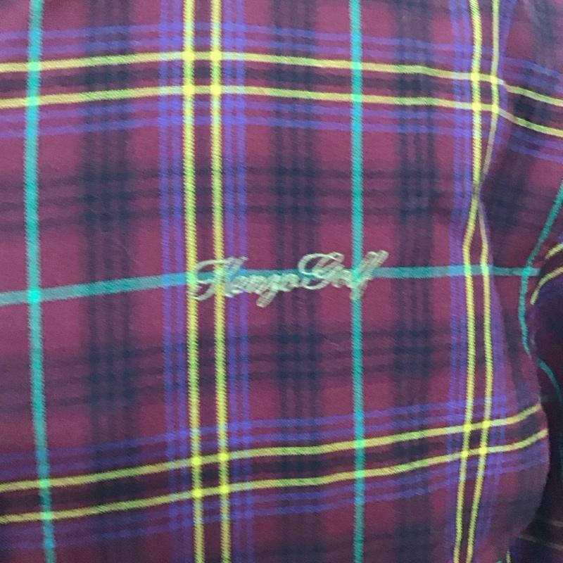 ケンゾー KENZO ジャケット、上着 ジャンパー、ブルゾン KENZO GOLF 2 チェック X ロゴ、文字 えんじ / ワインレッド / X マルチカラー / マルチカラー /  メンズ USED 古着 中古 10128145