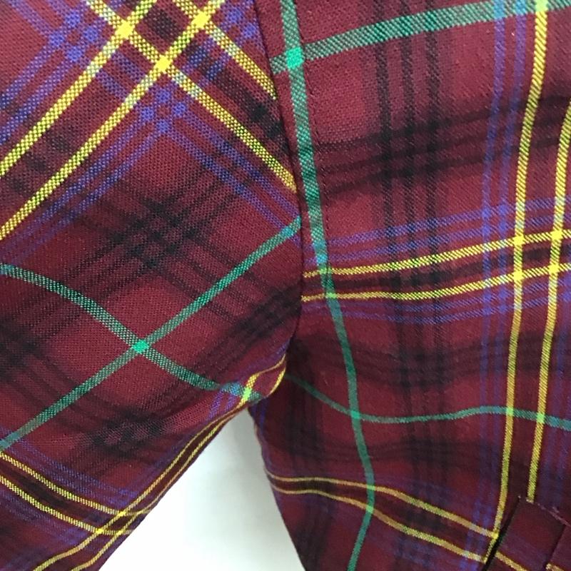 ケンゾー KENZO ジャケット、上着 ジャンパー、ブルゾン KENZO GOLF 2 チェック X ロゴ、文字 えんじ / ワインレッド / X マルチカラー / マルチカラー /  メンズ USED 古着 中古 10128145