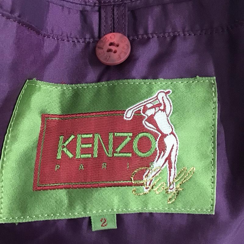 ケンゾー KENZO ジャケット、上着 ジャンパー、ブルゾン KENZO GOLF 2 チェック X ロゴ、文字 えんじ / ワインレッド / X マルチカラー / マルチカラー /  メンズ USED 古着 中古 10128145