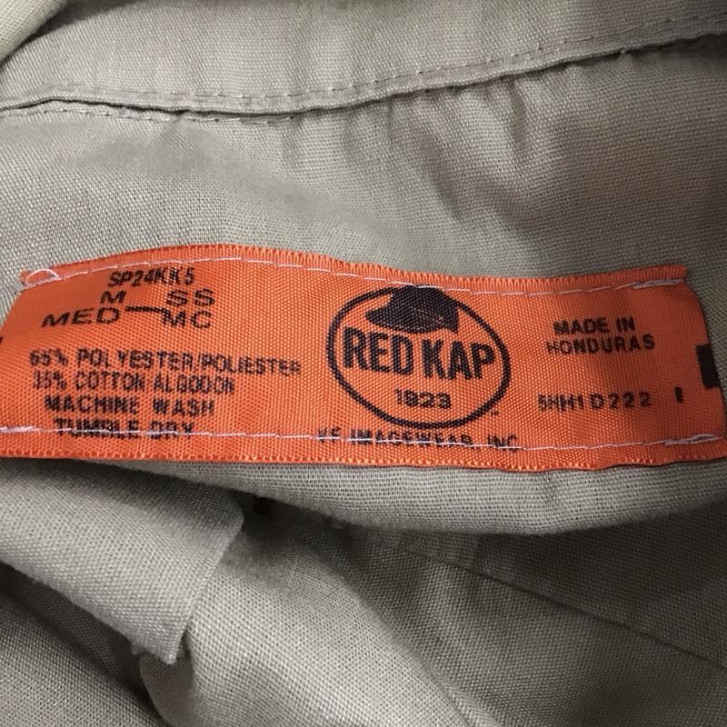 レッドキャップ RED KAP シャツ、ブラウス 半袖 ワークシャツ M 刺繍 ベージュ / ベージュ /  メンズ USED 古着 中古 10128146