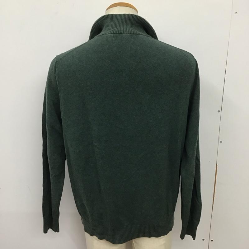 ノーティカ NAUTICA ニット、セーター 長袖 M 無地 緑 / グリーン /  メンズ USED 古着 中古 10128148