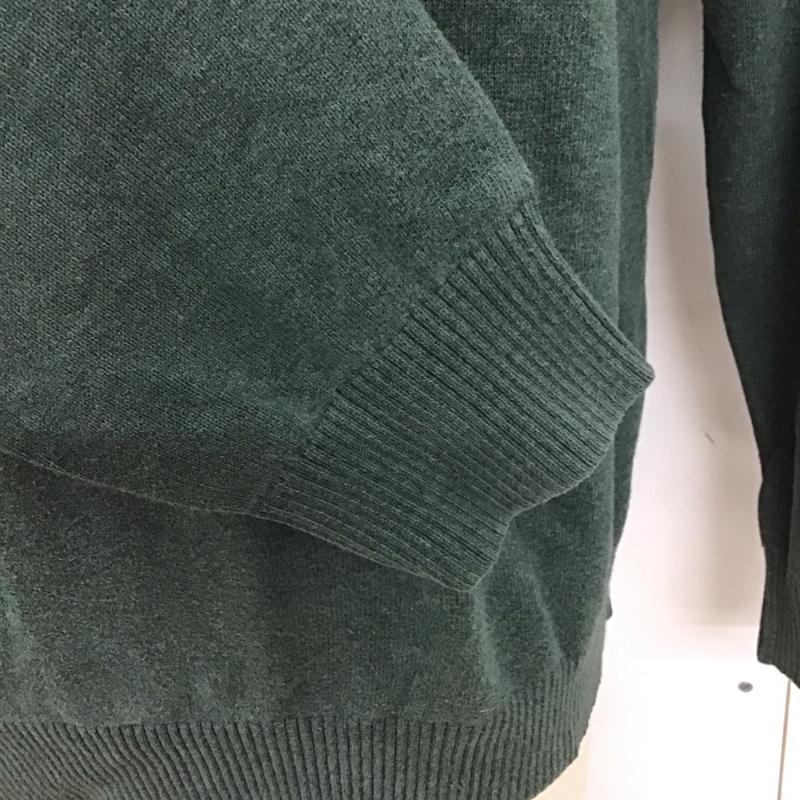 ノーティカ NAUTICA ニット、セーター 長袖 M 無地 緑 / グリーン /  メンズ USED 古着 中古 10128148