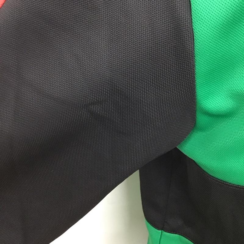 アディダス adidas ジャケット、上着 ジャンパー、ブルゾン トラックジャケット 無地 X ロゴ、文字 黒 / ブラック / X 緑 / グリーン /  メンズ USED 古着 中古 10128150