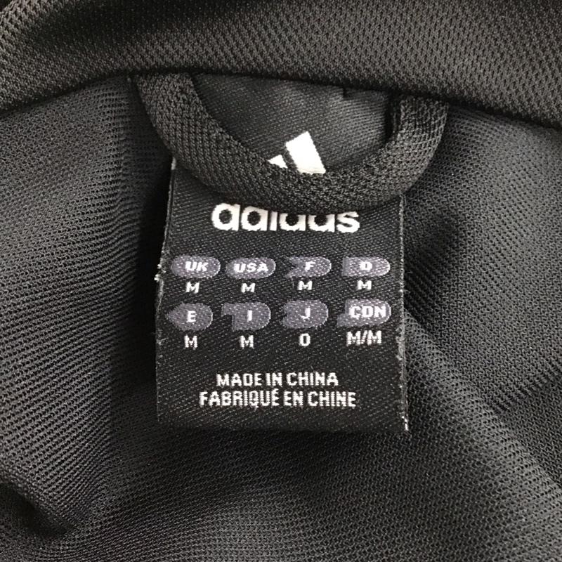 アディダス adidas ジャケット、上着 ジャンパー、ブルゾン トラックジャケット 無地 X ロゴ、文字 黒 / ブラック / X 緑 / グリーン /  メンズ USED 古着 中古 10128150