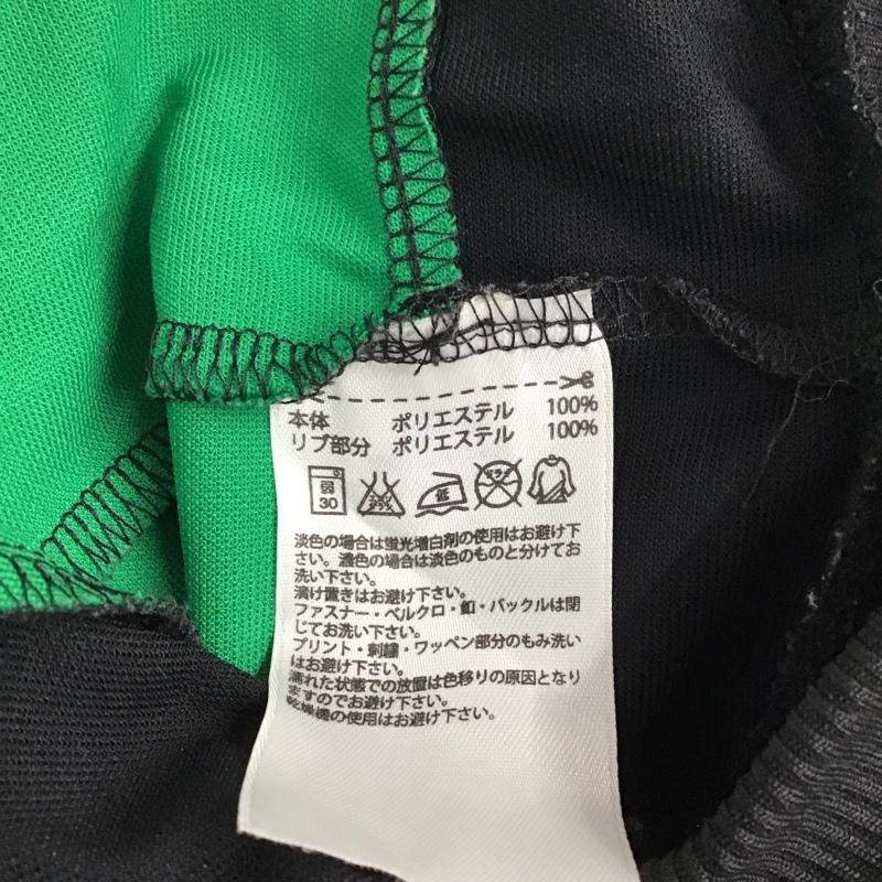 アディダス adidas ジャケット、上着 ジャンパー、ブルゾン トラックジャケット 無地 X ロゴ、文字 黒 / ブラック / X 緑 / グリーン /  メンズ USED 古着 中古 10128150
