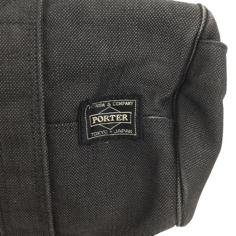 ポーター PORTER ハンドバッグ ハンドバッグ スモーキー ミニボストンバッグ ロゴ、文字 黒 / ブラック /  メンズ USED 古着 中古 10128152