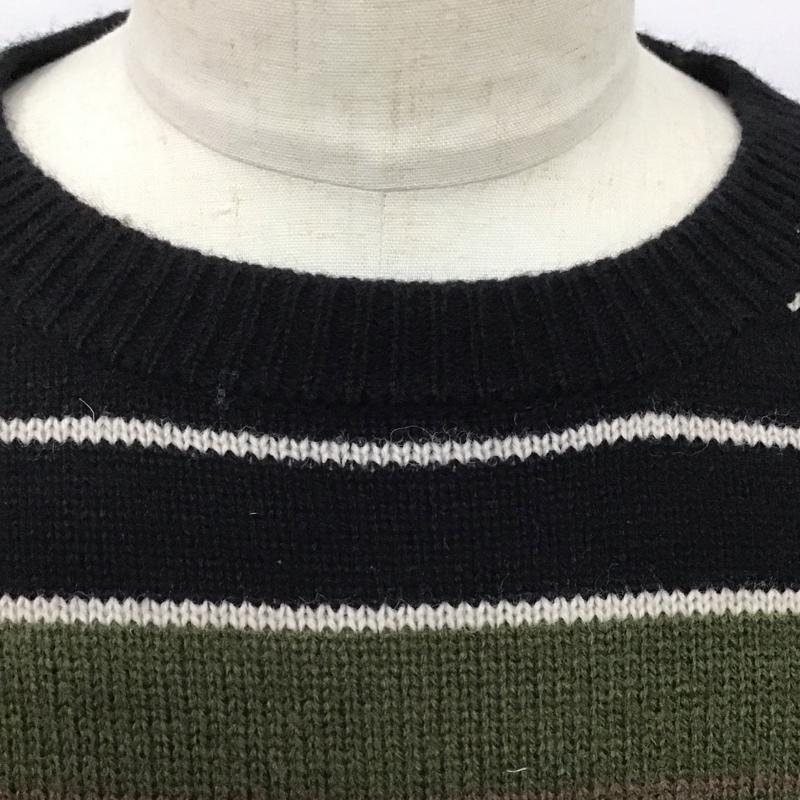 ニューエラ NEW ERA ニット、セーター 長袖 XL ボーダー柄 マルチカラー / マルチカラー /  メンズ USED 古着 中古 10128156