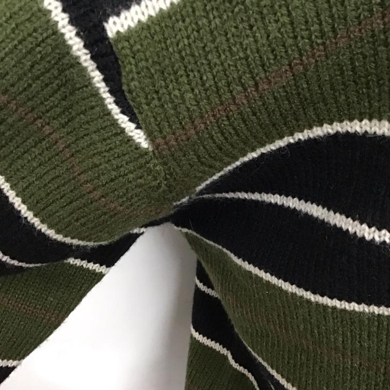ニューエラ NEW ERA ニット、セーター 長袖 XL ボーダー柄 マルチカラー / マルチカラー /  メンズ USED 古着 中古 10128156
