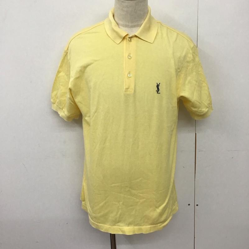 イヴサンローラン Yves Saint Laurent ポロシャツ 半袖 無地 黄 / イエロー /  メンズ USED 古着 中古 10128157