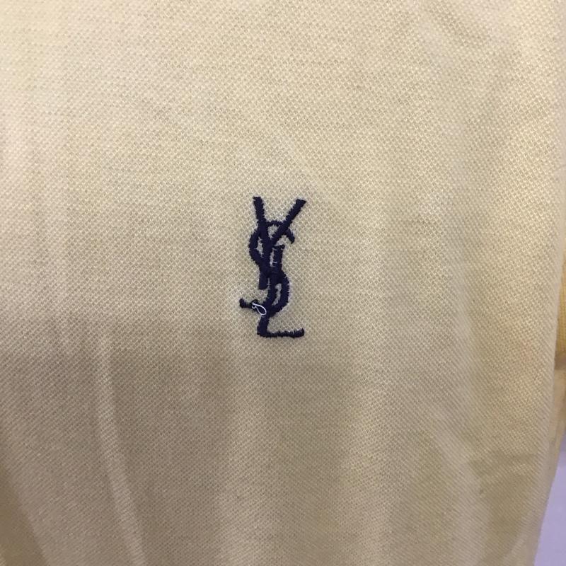 イヴサンローラン Yves Saint Laurent ポロシャツ 半袖 無地 黄 / イエロー /  メンズ USED 古着 中古 10128157