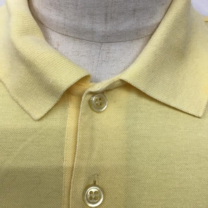 イヴサンローラン Yves Saint Laurent ポロシャツ 半袖 無地 黄 / イエロー /  メンズ USED 古着 中古 10128157