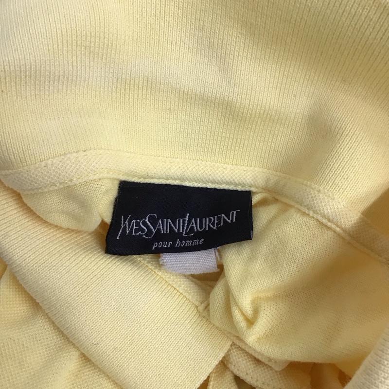 イヴサンローラン Yves Saint Laurent ポロシャツ 半袖 無地 黄 / イエロー /  メンズ USED 古着 中古 10128157