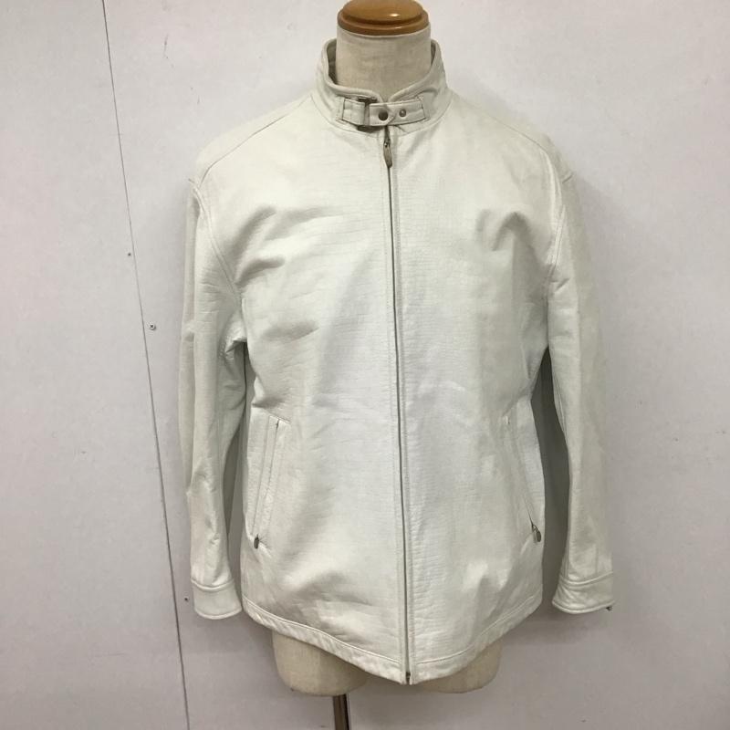 サンタフェ SANTAFE ジャケット、上着 レザージャケット 無地 白 / ホワイト /  メンズ USED 古着 中古 10128161