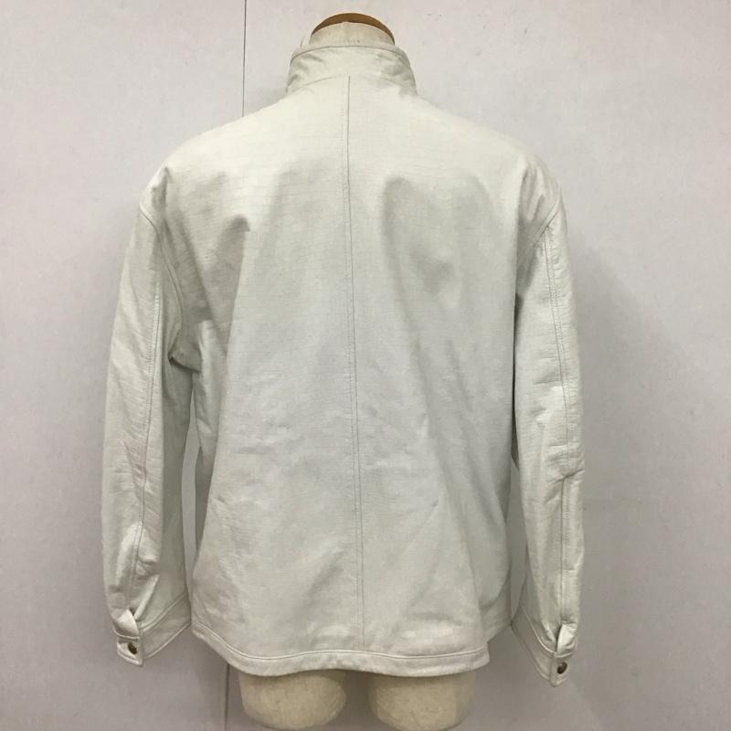 サンタフェ SANTAFE ジャケット、上着 レザージャケット 無地 白 / ホワイト /  メンズ USED 古着 中古 10128161