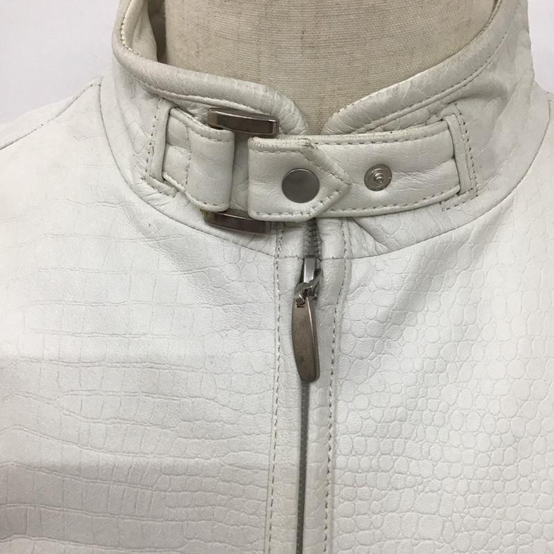 サンタフェ SANTAFE ジャケット、上着 レザージャケット 無地 白 / ホワイト /  メンズ USED 古着 中古 10128161
