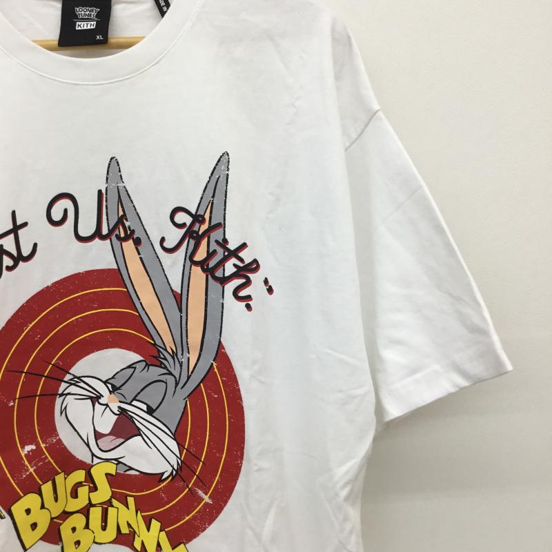 キス KITH Tシャツ 半袖 Looney Tunes Bugs Bunny バックスバニー XL キャラクター 白 / ホワイト /  メンズ USED 古着 中古 10128164