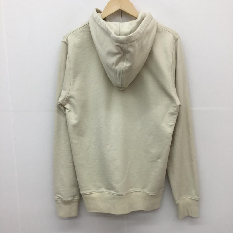 ステューシー STUSSY パーカー 長袖 ジップパーカー S ロゴ、文字 X プリント ベージュ / ベージュ /  メンズ USED 古着 中古 10128165