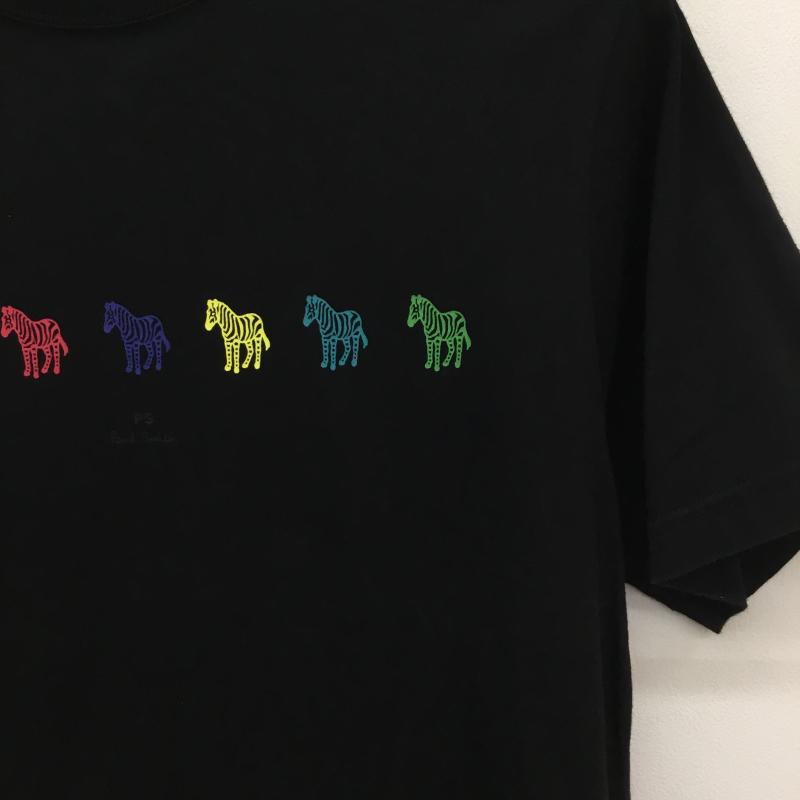 ポールスミス Paul Smith Tシャツ 半袖 M プリント X キャラクター 黒 / ブラック /  メンズ USED 古着 中古 10128167