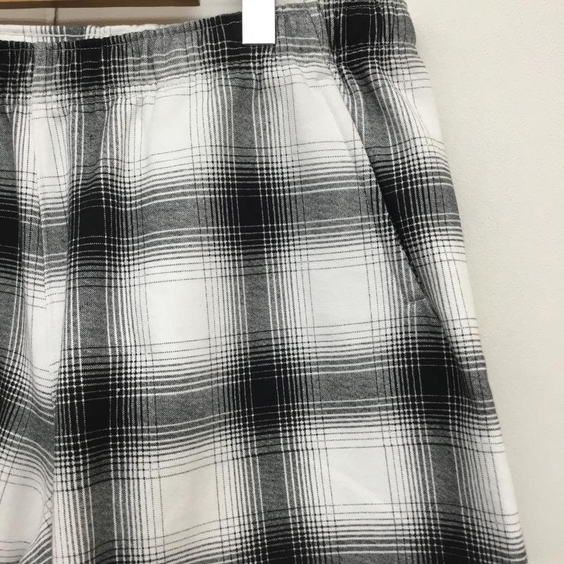 ヌーン・グーンズ Noon Goons パンツ ショートパンツ XL チェック 黒 / ブラック / X 白 / ホワイト /  メンズ USED 古着 中古 10128176