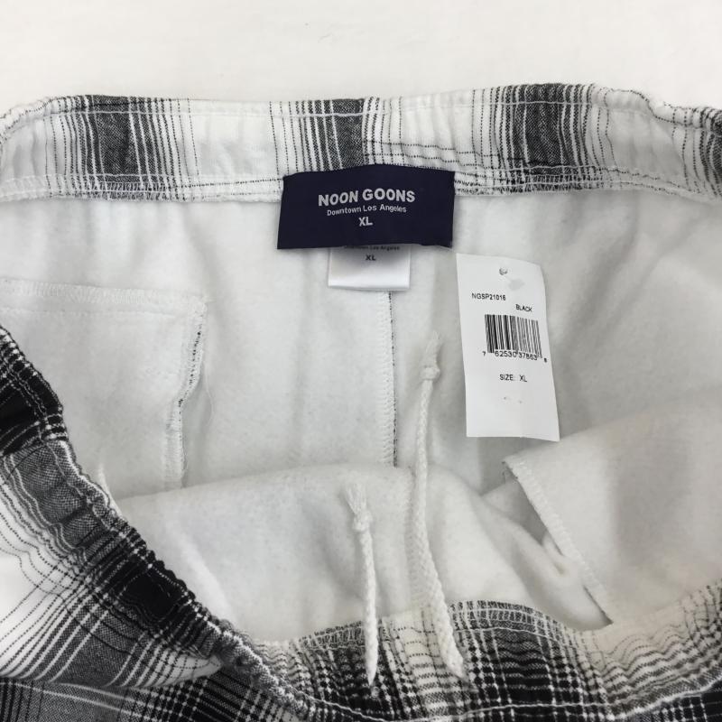 ヌーン・グーンズ Noon Goons パンツ ショートパンツ XL チェック 黒 / ブラック / X 白 / ホワイト /  メンズ USED 古着 中古 10128176