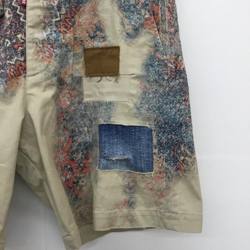 ディースクエアード2 DSQUARED2 パンツ ショートパンツ 48 総柄 ベージュ / ベージュ / X 赤 / レッド / X 青 / ブルー /  メンズ USED 古着 中古 10128177