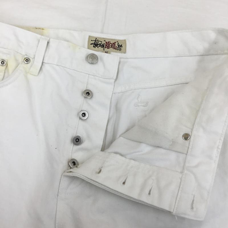 ステューシー STUSSY パンツ ワークパンツ、ペインターパンツ 32インチ 無地 白 / ホワイト /  メンズ USED 古着 中古 10128181