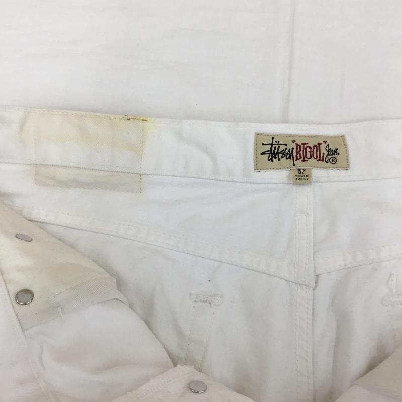 ステューシー STUSSY パンツ ワークパンツ、ペインターパンツ 32インチ 無地 白 / ホワイト /  メンズ USED 古着 中古 10128181