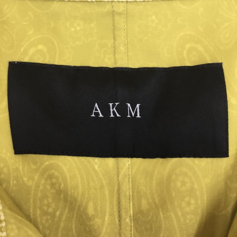 エーケーエム AKM シャツ、ブラウス 長袖 AKM 106-0045 長袖シャツ M ペイズリー 黄 / イエロー /  メンズ USED 古着 中古 10128186