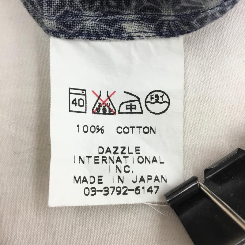ドライボーンズ Dry Bones シャツ、ブラウス 長袖 03-3792-6147 Dry Bones 長袖シャツ M 総柄 青 / ブルー /  メンズ USED 古着 中古 10128188