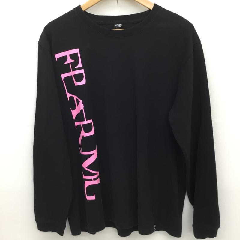 フォーピーエーアールメディアゲリラ FPARMEDIAGUERRILLA Tシャツ 長袖 FORTY PERCENTS AGAINST RIGHTS Media Guerrilla FPAR クルーネック アームプリント 4号 ロゴ、文字 X プリント 黒 / ブラック /  メンズ USED 古着 中古 10128190