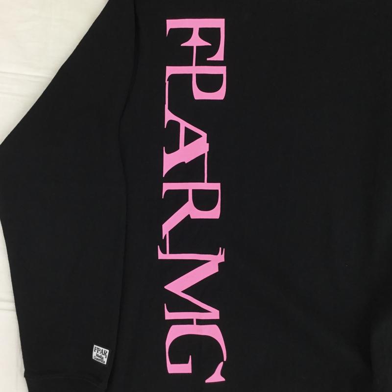フォーピーエーアールメディアゲリラ FPARMEDIAGUERRILLA Tシャツ 長袖 FORTY PERCENTS AGAINST RIGHTS Media Guerrilla FPAR クルーネック アームプリント 4号 ロゴ、文字 X プリント 黒 / ブラック /  メンズ USED 古着 中古 10128190