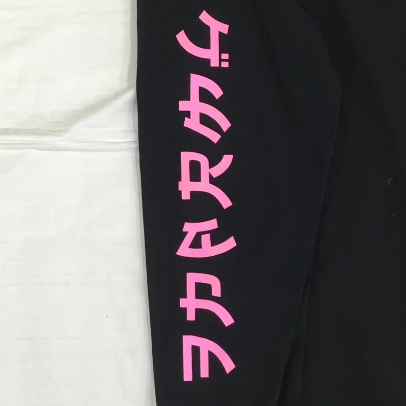 フォーピーエーアールメディアゲリラ FPARMEDIAGUERRILLA Tシャツ 長袖 FORTY PERCENTS AGAINST RIGHTS Media Guerrilla FPAR クルーネック アームプリント 4号 ロゴ、文字 X プリント 黒 / ブラック /  メンズ USED 古着 中古 10128190