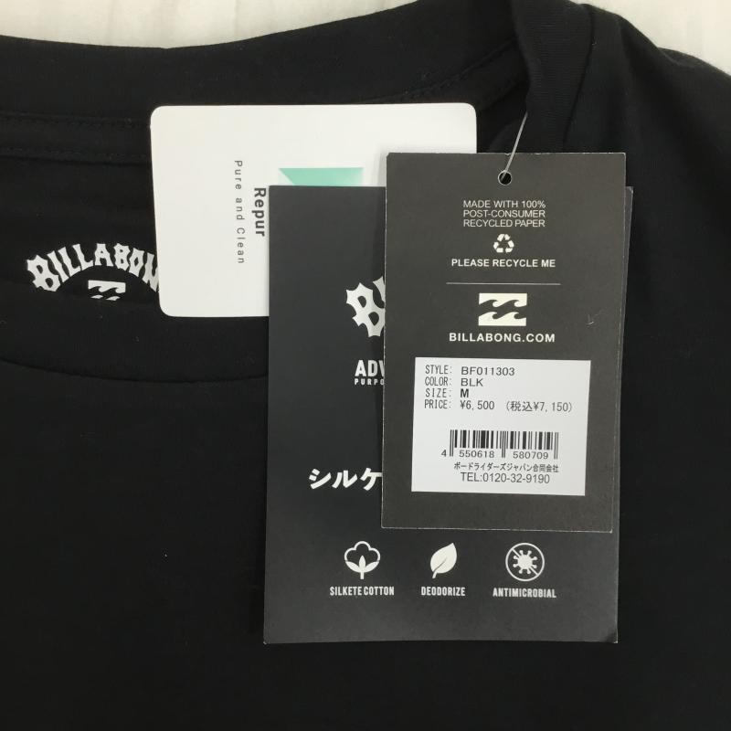 ビラボン BILLABONG Tシャツ 半袖 BF011303 BILLA BONG 半袖Tシャツ M ロゴ、文字 黒 / ブラック /  メンズ USED 古着 中古 10128192