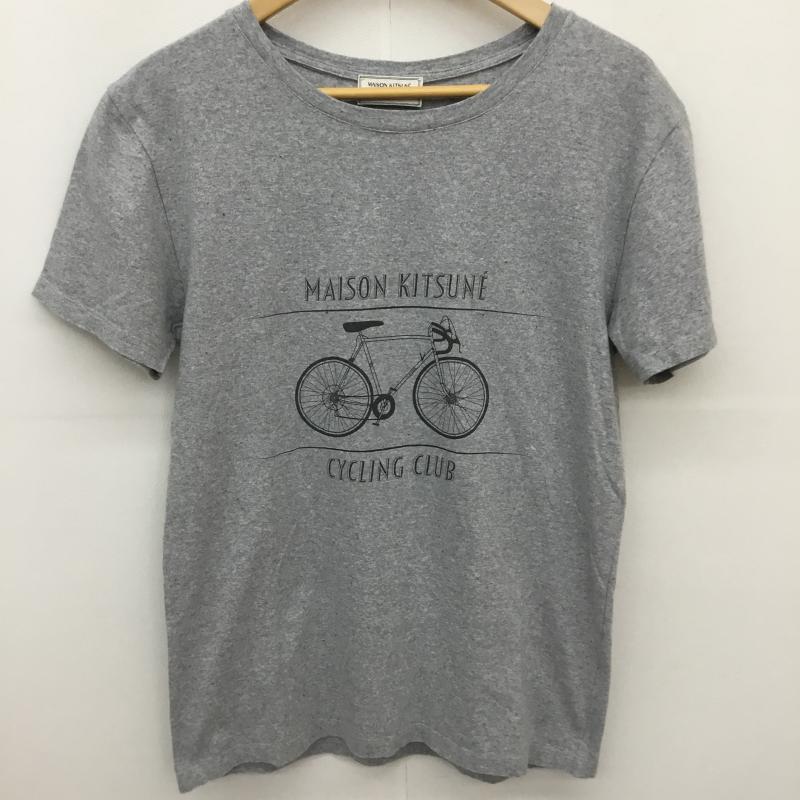メゾンキツネ MAISON KITSUNE Tシャツ 半袖 MAISON KITSUNE 半袖 Tシャツ XS ロゴ、文字 灰 / グレー /  メンズ USED 古着 中古 10128193
