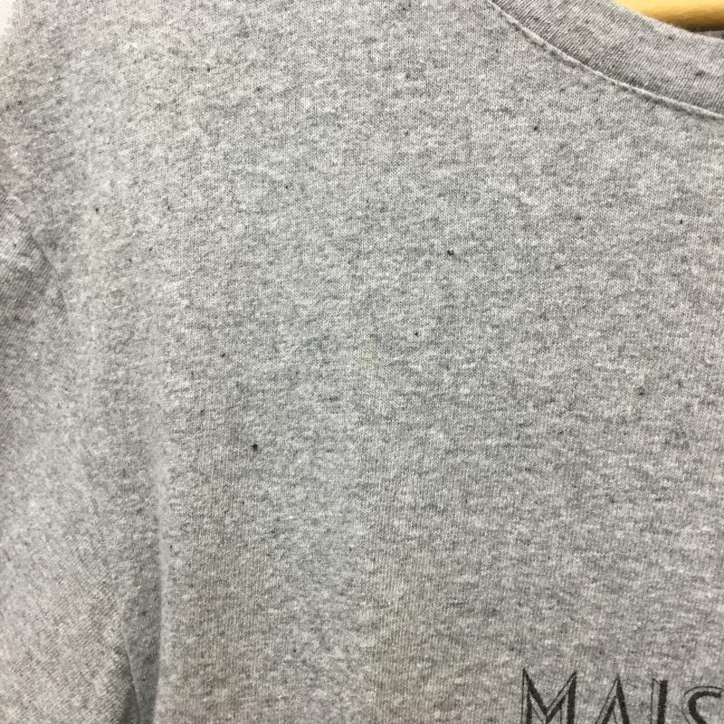 メゾンキツネ MAISON KITSUNE Tシャツ 半袖 MAISON KITSUNE 半袖 Tシャツ XS ロゴ、文字 灰 / グレー /  メンズ USED 古着 中古 10128193