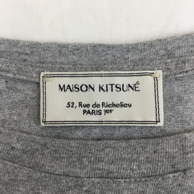 メゾンキツネ MAISON KITSUNE Tシャツ 半袖 MAISON KITSUNE 半袖 Tシャツ XS ロゴ、文字 灰 / グレー /  メンズ USED 古着 中古 10128193