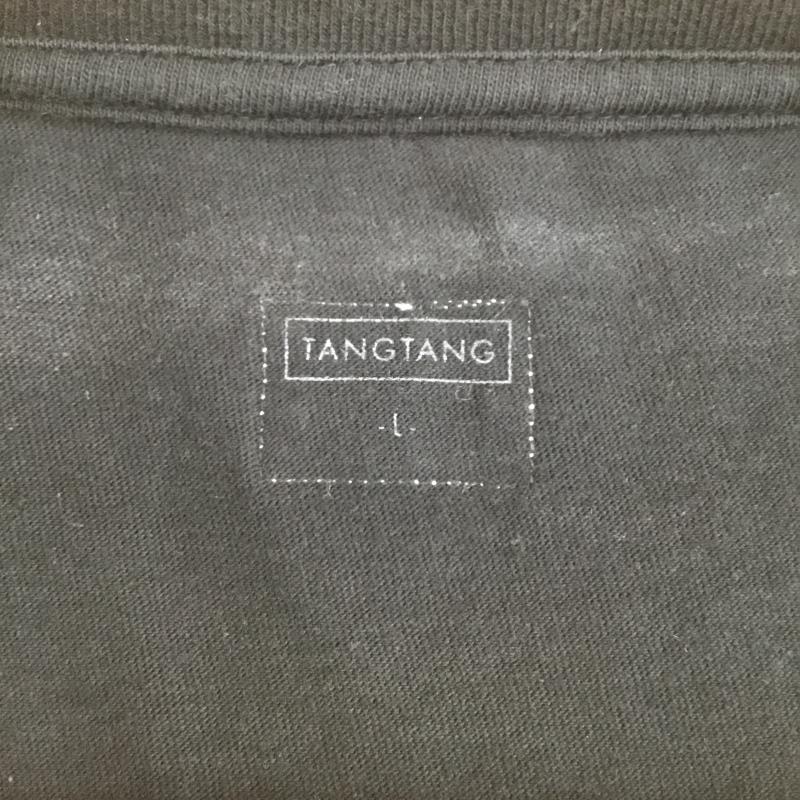 タンタン TANG TANG Tシャツ 半袖 03-6451-1640 TANG TANG 半袖 Tシャツ L ロゴ、文字 黒 / ブラック /  メンズ USED 古着 中古 10128195