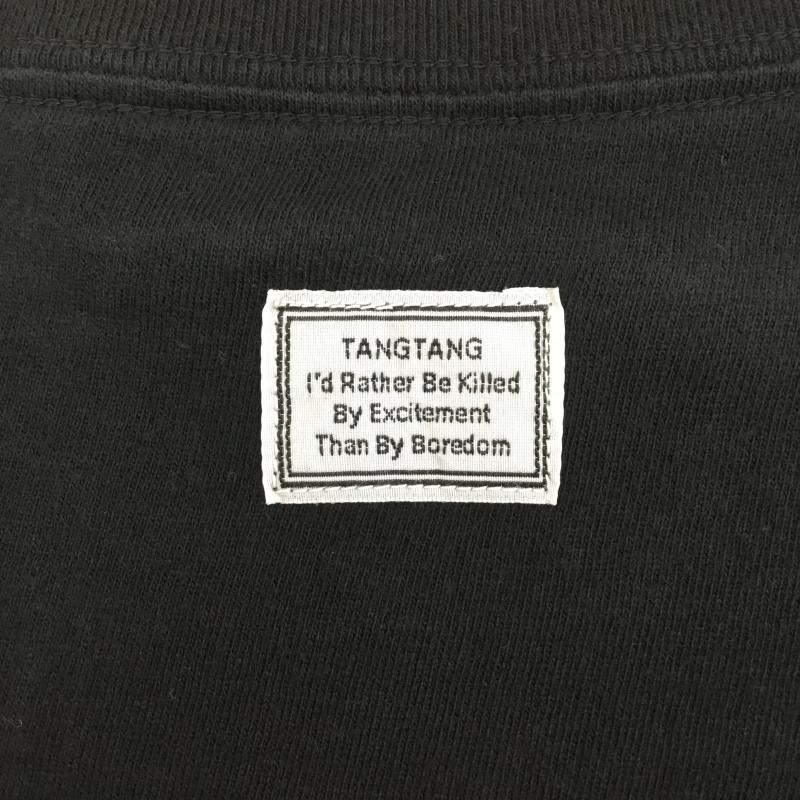タンタン TANG TANG Tシャツ 半袖 03-6451-1640 TANG TANG 半袖 Tシャツ L ロゴ、文字 黒 / ブラック /  メンズ USED 古着 中古 10128195
