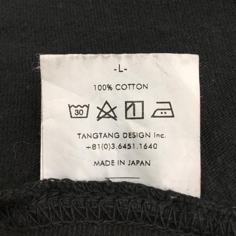 タンタン TANG TANG Tシャツ 半袖 03-6451-1640 TANG TANG 半袖 Tシャツ L ロゴ、文字 黒 / ブラック /  メンズ USED 古着 中古 10128195
