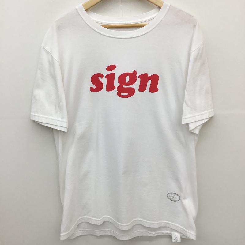 タンタン TANG TANG Tシャツ 半袖 03-6451-1640 TANG TANG 半袖 Tシャツ L ロゴ、文字 白 / ホワイト /  メンズ USED 古着 中古 10128196