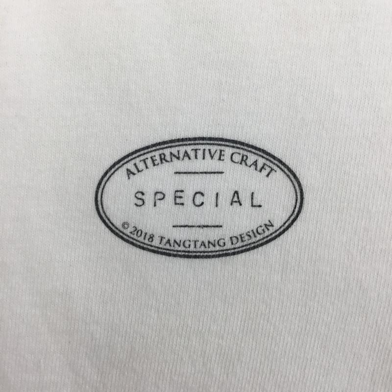 タンタン TANG TANG Tシャツ 半袖 03-6451-1640 TANG TANG 半袖 Tシャツ L ロゴ、文字 白 / ホワイト /  メンズ USED 古着 中古 10128197