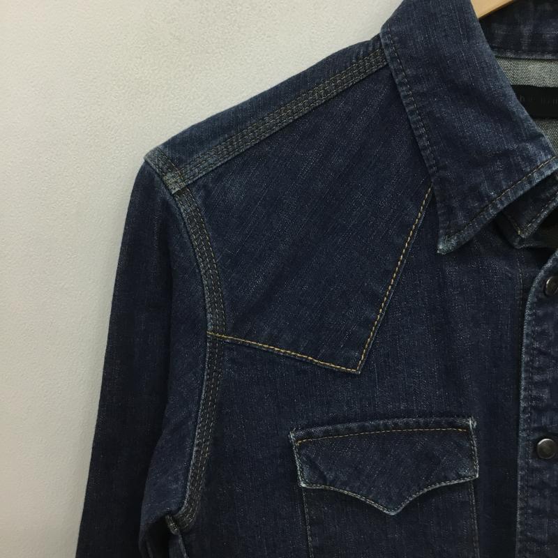 ジュンハシモト junhashimoto シャツ、ブラウス 長袖 junhashimoto デニム 長袖 シャツ 4号 無地 青 / ブルー /  メンズ USED 古着 中古 10128200