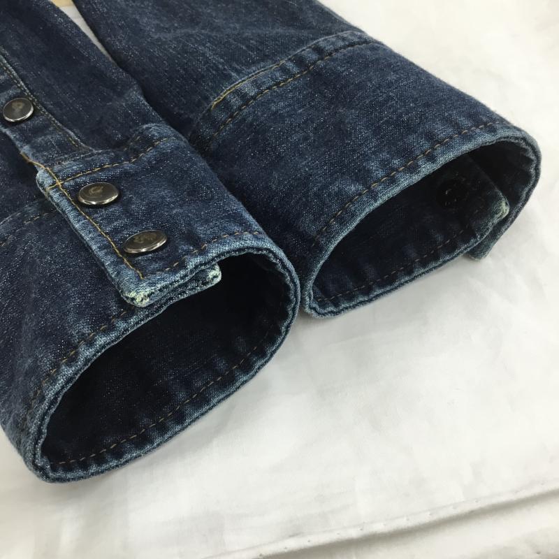 ジュンハシモト junhashimoto シャツ、ブラウス 長袖 junhashimoto デニム 長袖 シャツ 4号 無地 青 / ブルー /  メンズ USED 古着 中古 10128200