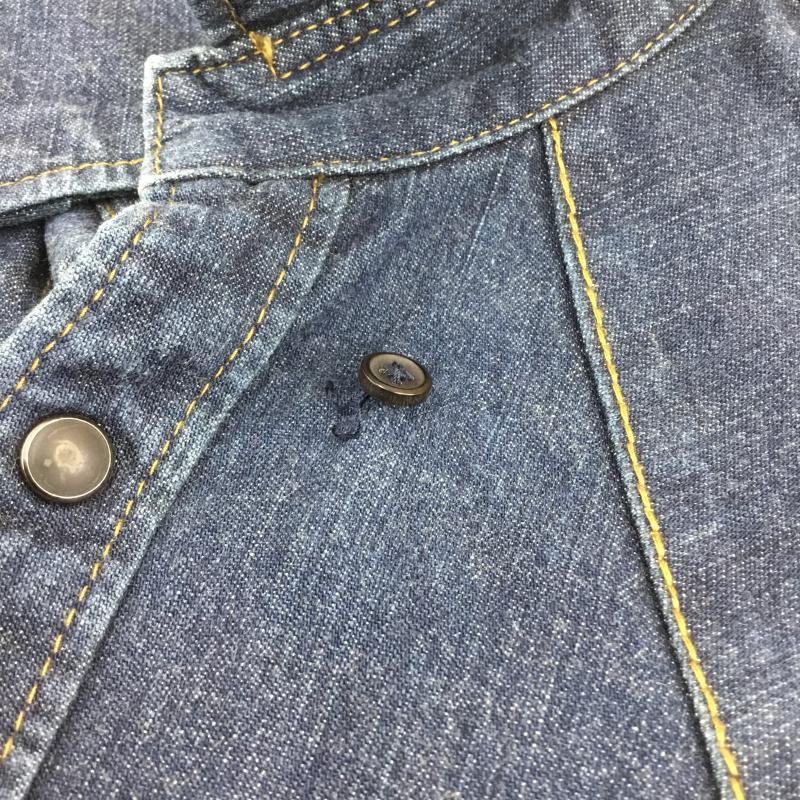 ジュンハシモト junhashimoto シャツ、ブラウス 長袖 junhashimoto デニム 長袖 シャツ 4号 無地 青 / ブルー /  メンズ USED 古着 中古 10128200
