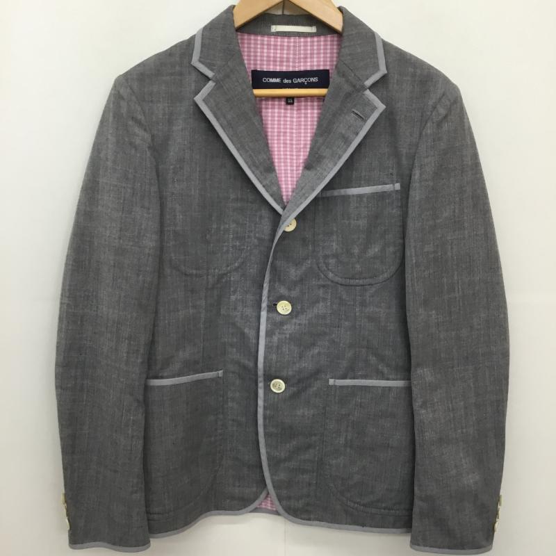 コムデギャルソン COMME des GARCONS ジャケット、上着 ジャケット、ブレザー HC-J018 2B テーラードジャケット XS 無地 灰 / グレー /  メンズ USED 古着 中古 10128201