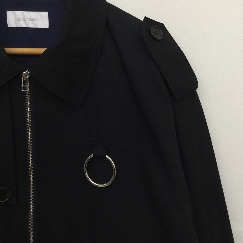ユーズドクロージング used clothes ジャケット、上着 ジャンパー、ブルゾン ice&techno ブルゾン ポリエステル M 無地 黒 / ブラック /  メンズ USED 古着 中古 10128202