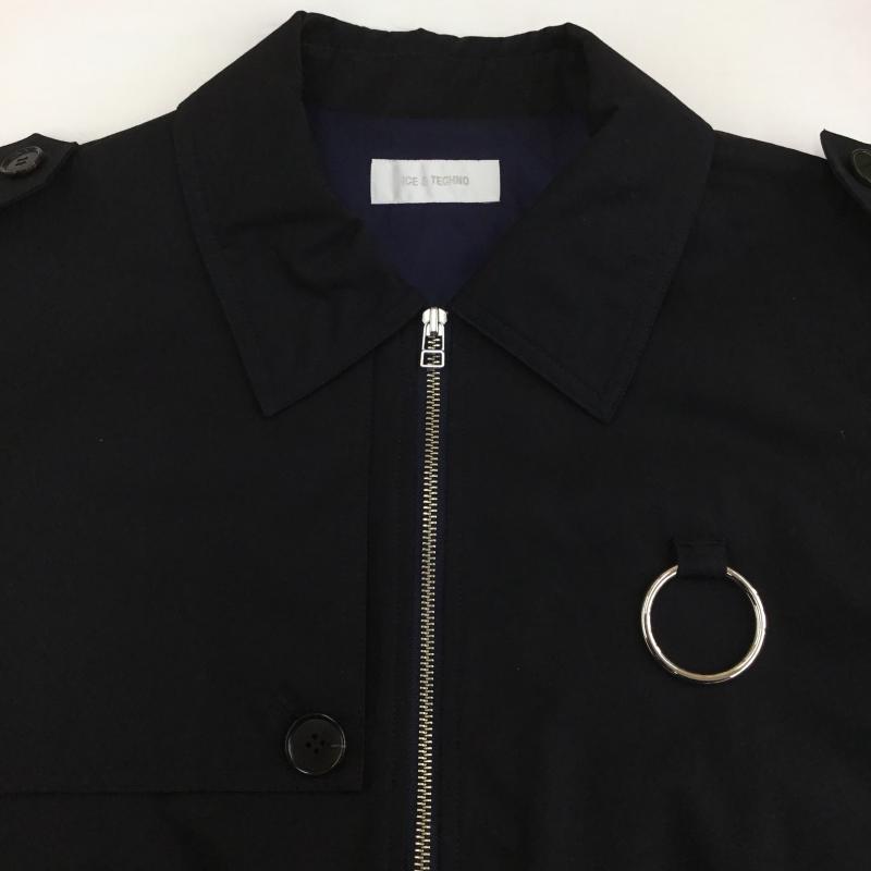 ユーズドクロージング used clothes ジャケット、上着 ジャンパー、ブルゾン ice&techno ブルゾン ポリエステル M 無地 黒 / ブラック /  メンズ USED 古着 中古 10128202