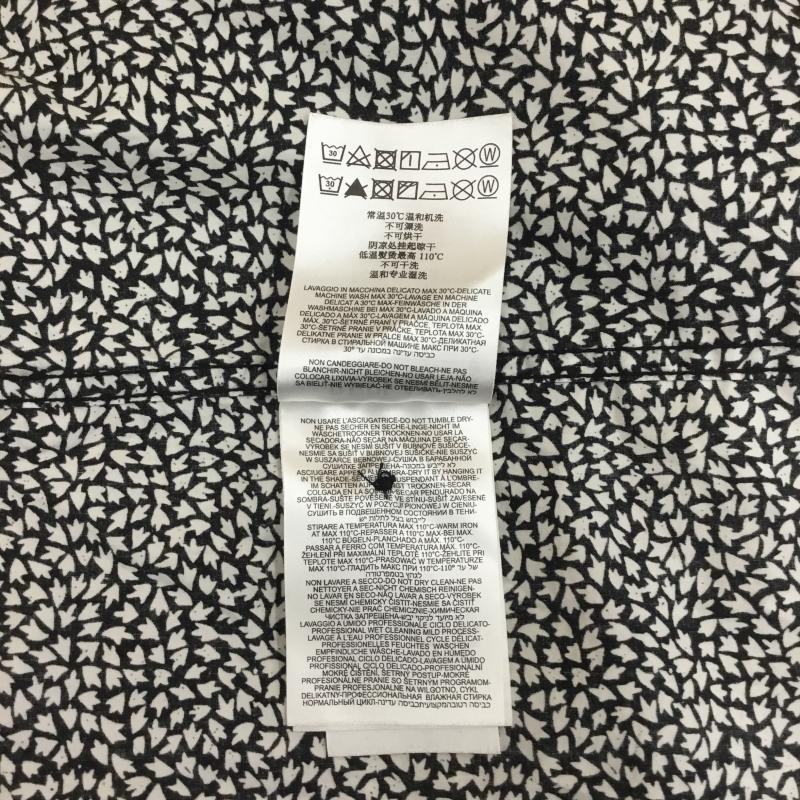 リプレイ REPLAY シャツ、ブラウス 長袖 REPLAY Cotten Patterned Button-up Shirt 総柄 白 / ホワイト / X 黒 / ブラック /  メンズ USED 古着 中古 10128203